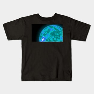 The Sun's Surface Close-Up - Light Blue Kids T-Shirt